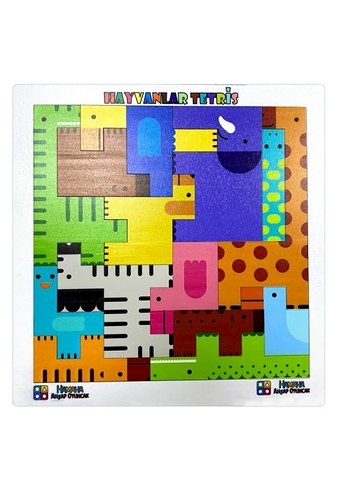 Renkli Hayvanlar Tetris Eğitici Oyuncak