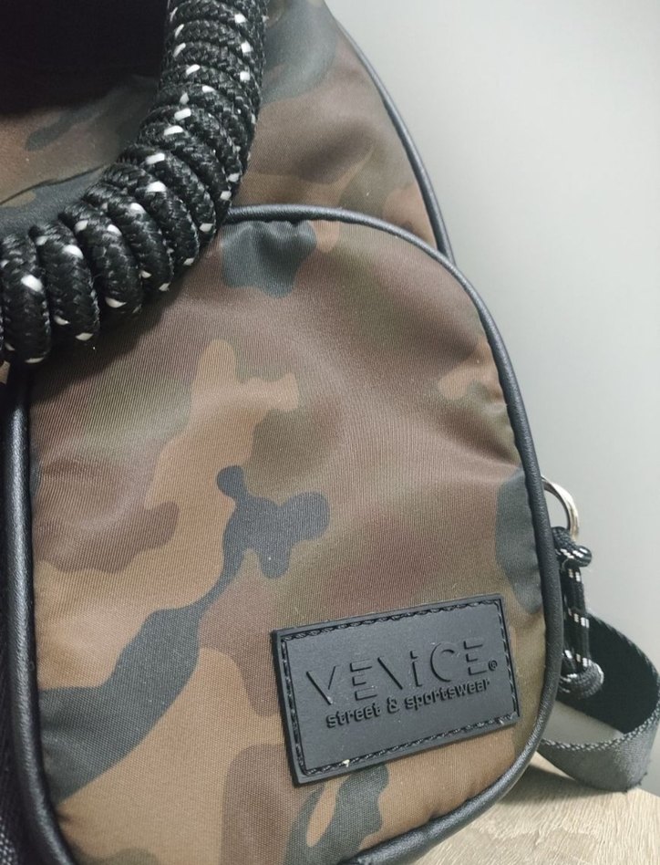 Kahverengi Kamuflaj Deri Kadın Sırt Çantası - Görsel 5