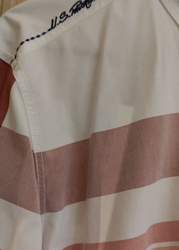 Düğmeli Beyaz Uzun Kollu Erkek Gömlek | U.S POLO - Görsel 2