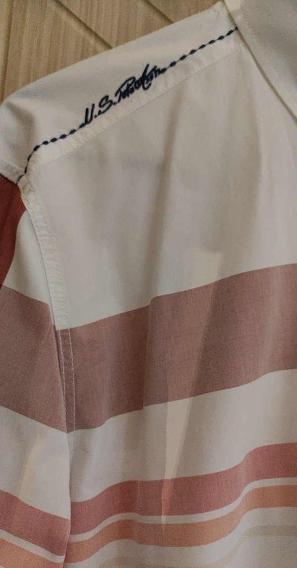 Düğmeli Beyaz Uzun Kollu Erkek Gömlek | U.S POLO - Görsel 2