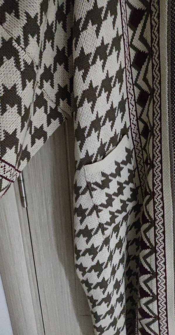 Bohem  Desenli Örgü Hırka - Görsel 3