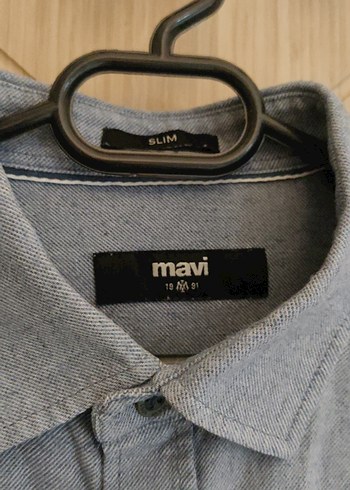Gri Erkek Denim Gömlek |Mavi - Görsel 2