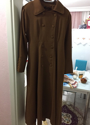 Camel rengi uzun kap