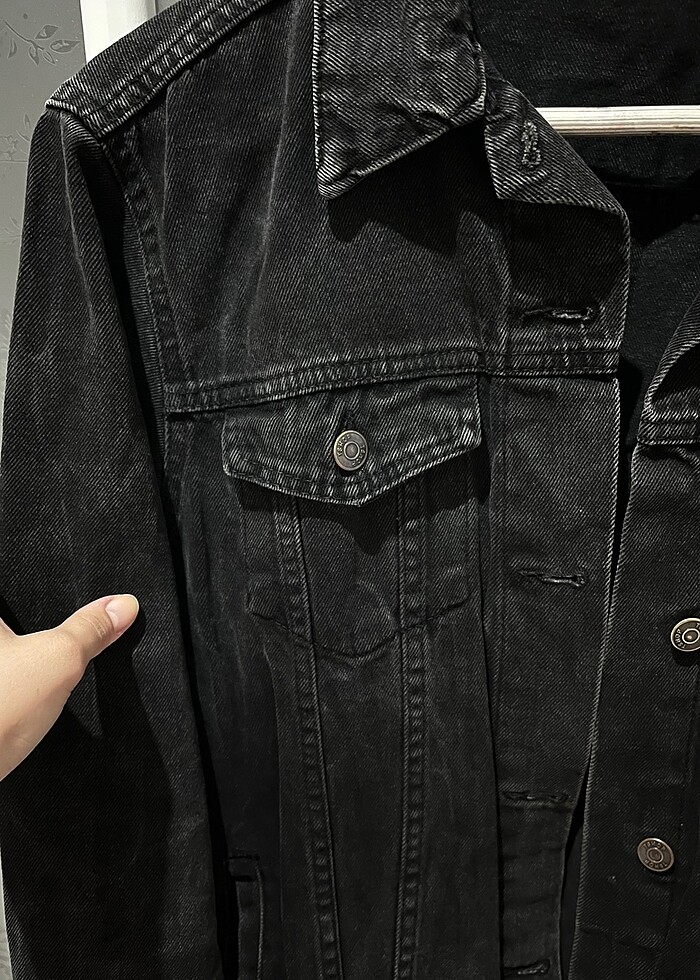 M/ Siyah kot ceket - Görsel 5