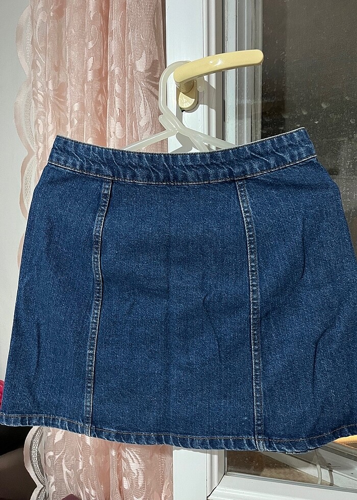 28 beden| Lacivert kot etek - Görsel 3