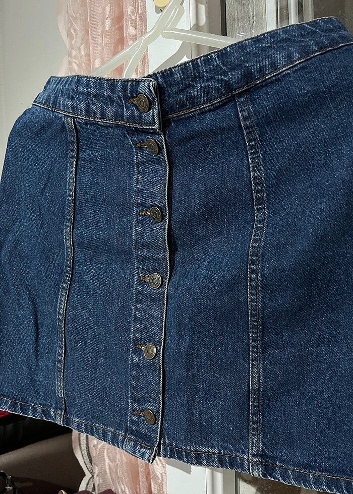 28 beden| Lacivert kot etek - Görsel 2