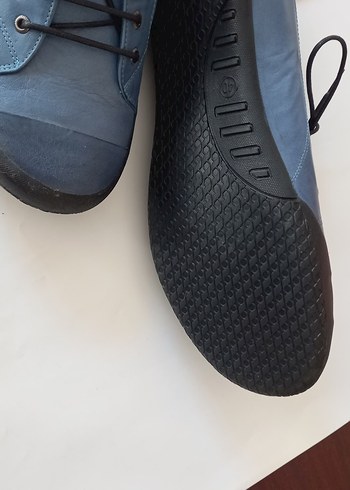 Mavi Deri Ayakkabı - Görsel 5