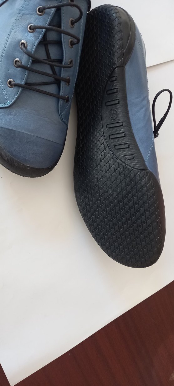 Mavi Deri Ayakkabı - Görsel 5