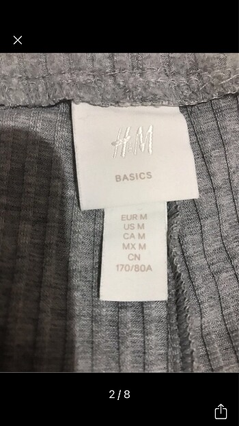 H&M H&M Fitilli İspanyol Paçalı Yumuşak Triko Pantolon