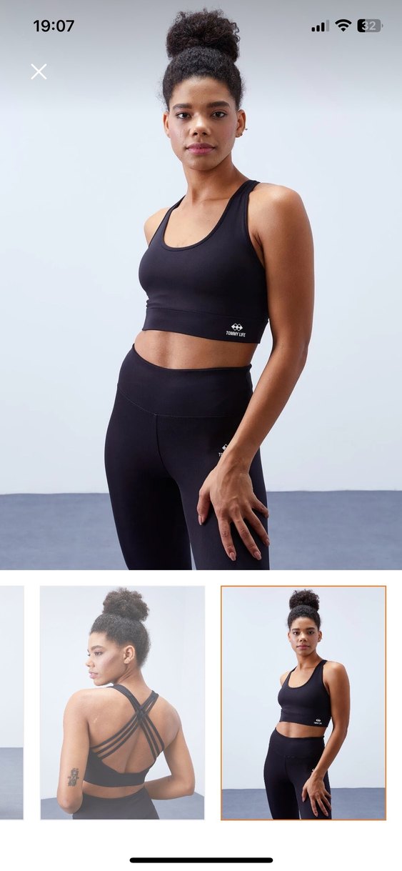 Tommy Life Siyah Kadın Spor Takımı - Görsel 4