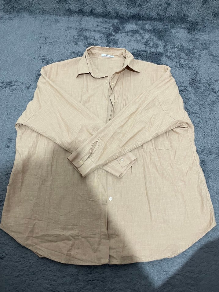 Bej Kadın Gömlek - Görsel 3