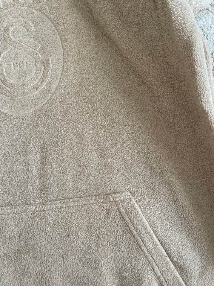 Kapüşonlu Bej  Sweatshirt - Görsel 4