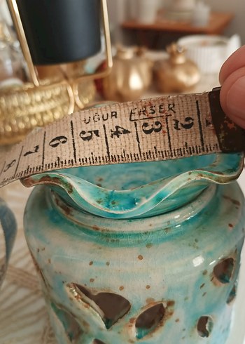 Turkuaz Renkli Seramik Mumluk - Görsel 4