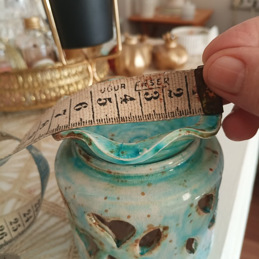 Turkuaz Renkli Seramik Mumluk - Görsel 4