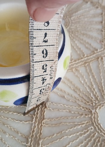 Renkli Desenli Seramik Küllük - Görsel 3