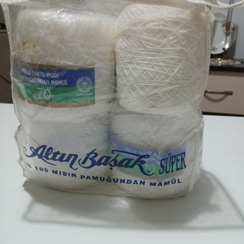 Beyaz Dantel İpliği No 70, Pamuktan - Görsel 2