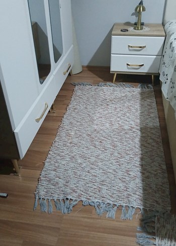 Bohem Tarzı Kahverengi Gri Halı - Görsel 4