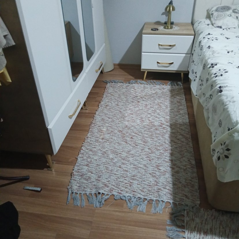 Bohem Tarzı Kahverengi Gri Halı - Görsel 4