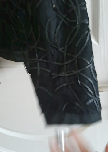 Nakışlı Siyah Gotik Kadın Ceket - Görsel 4