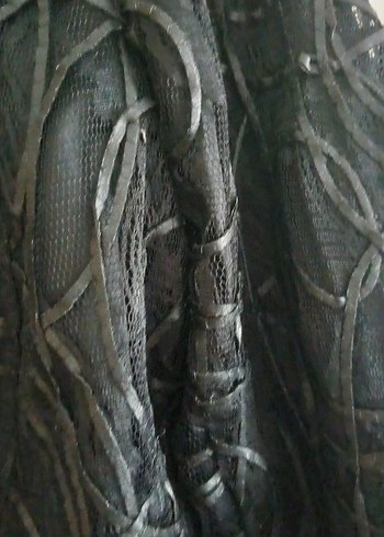 Nakışlı Siyah Gotik Kadın Ceket - Görsel 6