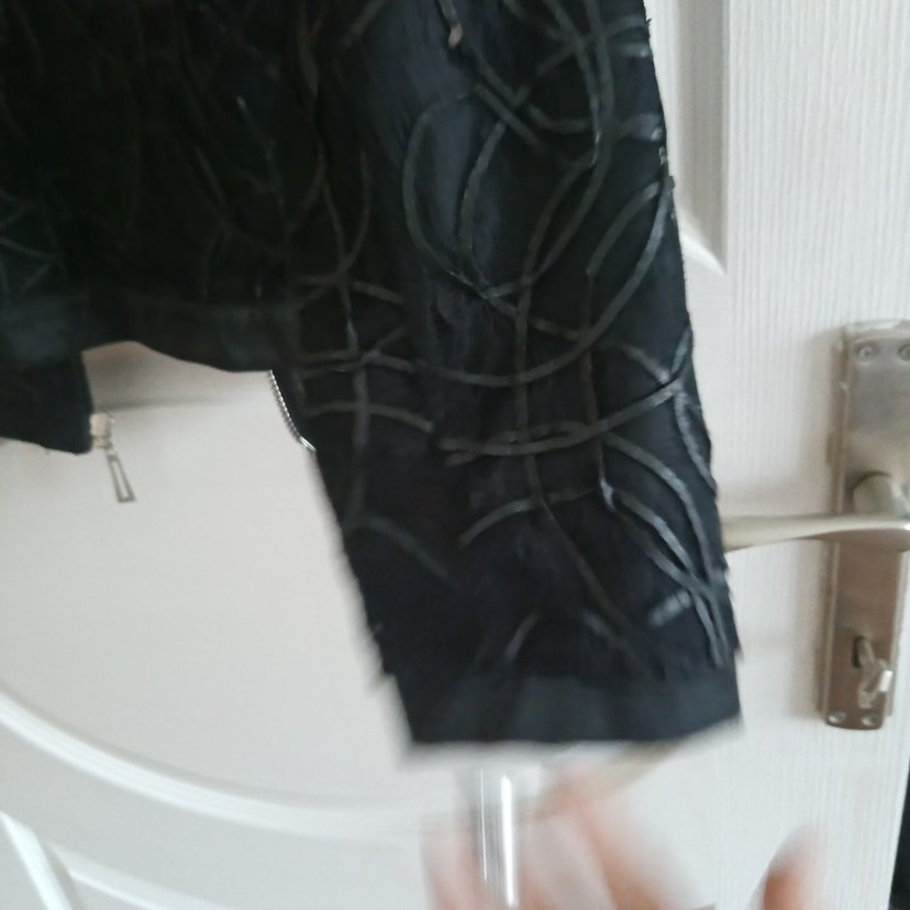 Nakışlı Siyah Gotik Kadın Ceket - Görsel 4