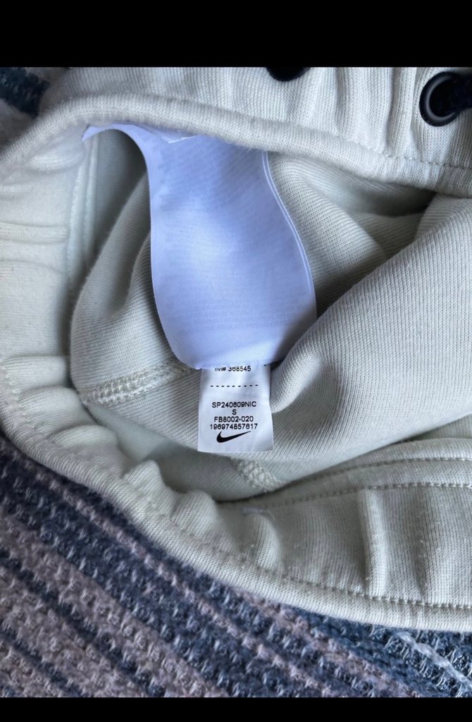 Nike Beyaz Eşofman Altı Siyah Bağcıklı - Görsel 5