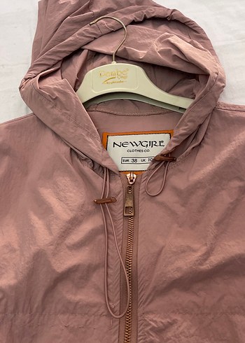 Kadın pudra Pembe Uzun yağmurluk - Görsel 2