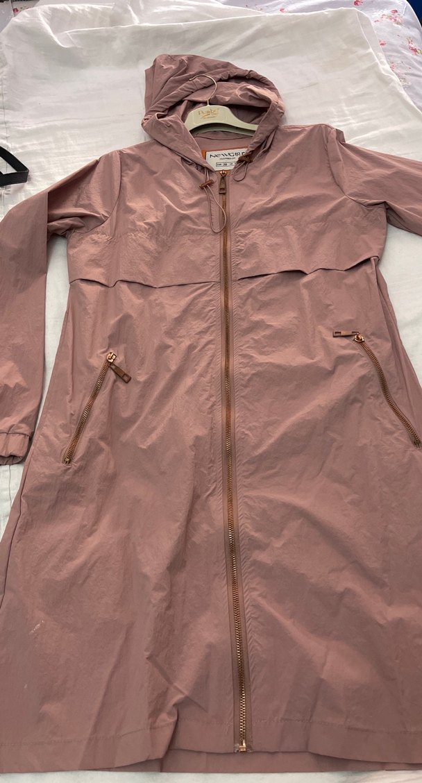 Kadın pudra Pembe Uzun yağmurluk - Görsel 3