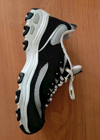 38,5 Beden siyah Renk Skechers D'lites Kadın Siyah Gri Spor Ayakkabı