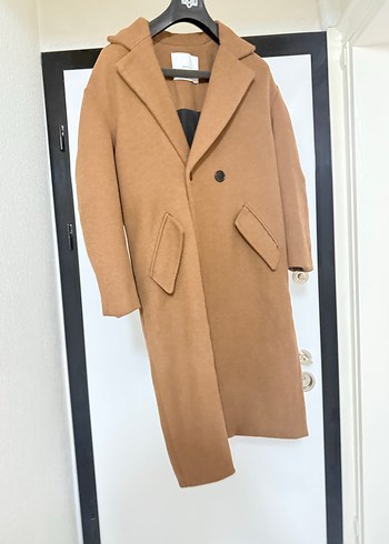 Bershka Camel Renkli Uzun Kaban