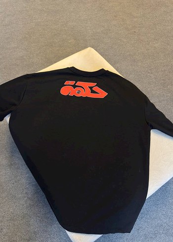s/m Beden siyah Renk Siyah Baskılı Oversize Erkek Tişört