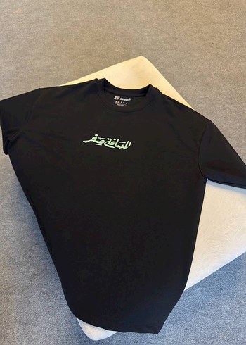 Siyah Baskılı Oversize Erkek Tişört