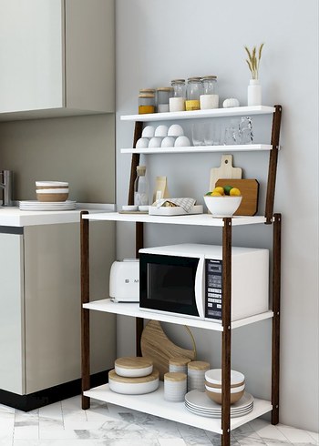 Diger Beyaz mutfak Rafı 74x40x88 cm - Görsel 3