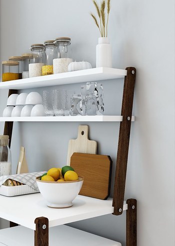 Diger Beyaz mutfak Rafı 74x40x88 cm - Görsel 2