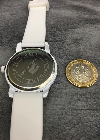 Beden beyaz Renk Tommy Hilfiger Beyaz Minimalist Erkek Saat