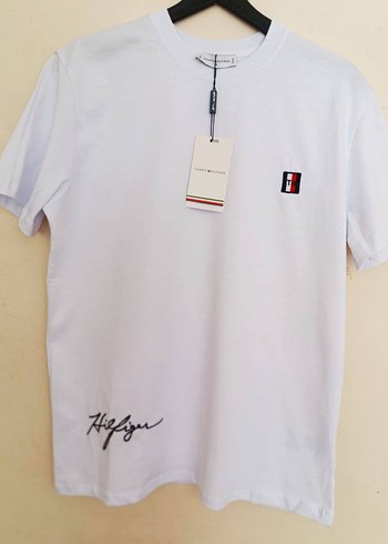 Tommy Hilfiger Erkek Beyaz Baskılı Tişört