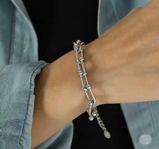 unpec | TİFFANY ÇELİK SILVER BİLEKLİK