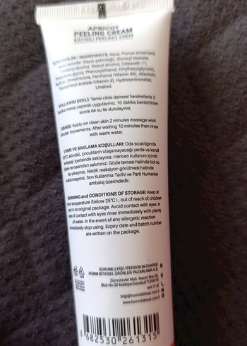 Kayısılı Peeling yüz Kremi 100ml - Görsel 2