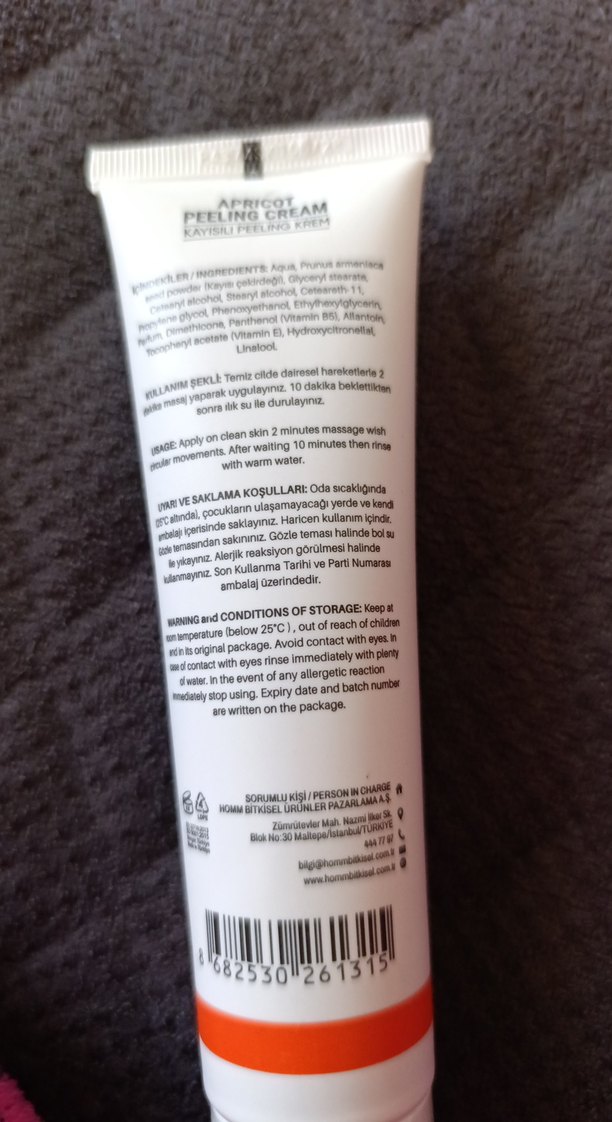 Kayısılı Peeling yüz Kremi 100ml - Görsel 2