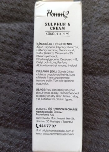 Kükürt İçerikli sivilce  Krem 20 ml - Görsel 2
