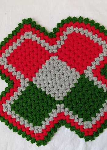 Renkli El Örgüsü Banyo lifi - Görsel 4