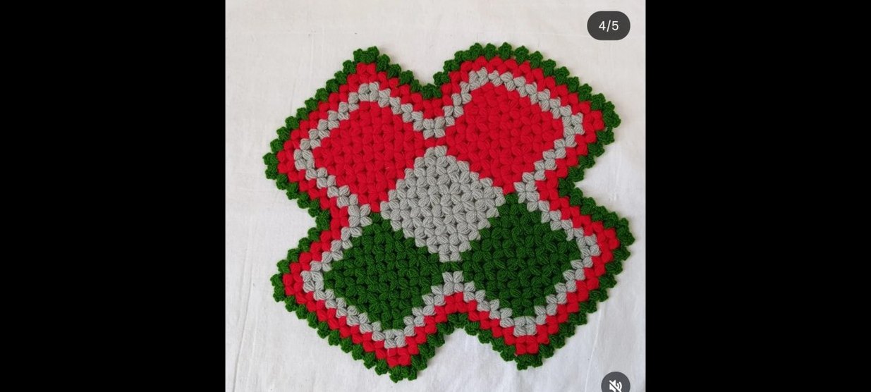 Renkli El Örgüsü Banyo lifi - Görsel 4