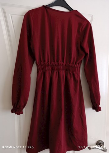 Bordo Kadın Uzun Kollu Tunik - Görsel 4