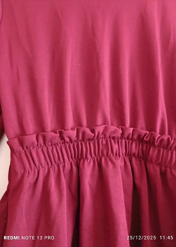 Bordo Kadın Uzun Kollu Tunik - Görsel 2