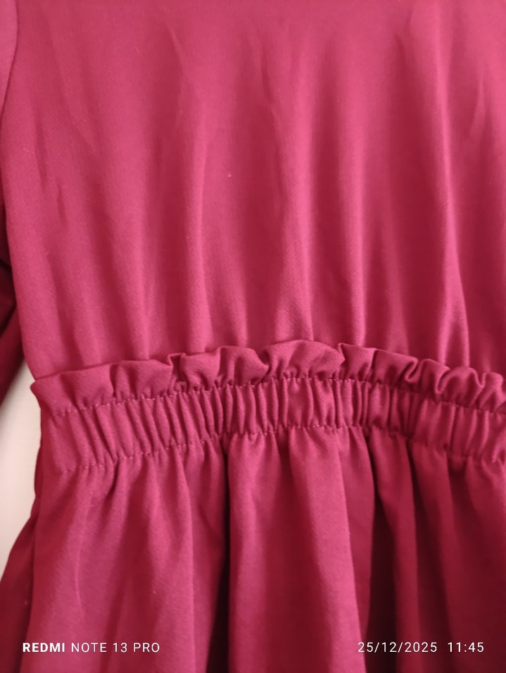 Bordo Kadın Uzun Kollu Tunik - Görsel 2