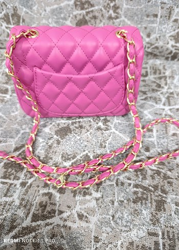 Chanel Pembe Deri Kadın Çanta - Görsel 7