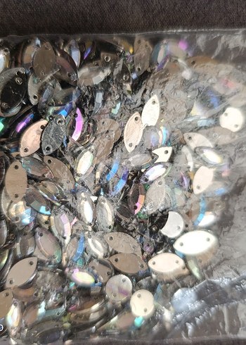 Gümüş Renkli Parlak Pul Boncuklar - Görsel 4