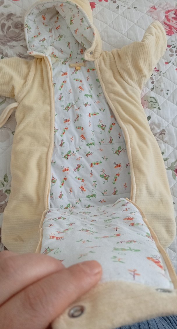 Nakışlı Fermuarlı bebek Tulumu .hem kıza hem erkeğe olur - Görsel 3