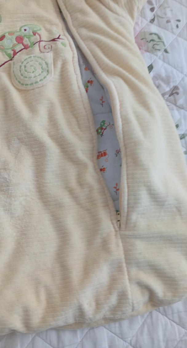 Nakışlı Fermuarlı bebek Tulumu .hem kıza hem erkeğe olur - Görsel 2