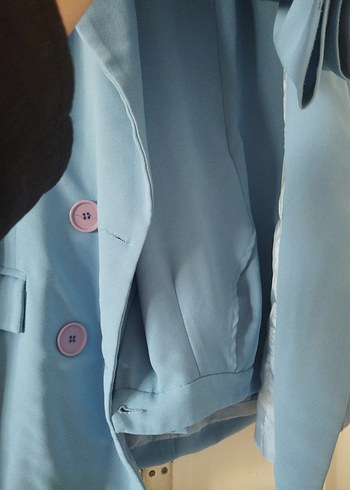 38 Beden Mavi Blazer ceket ve pantolon takımı